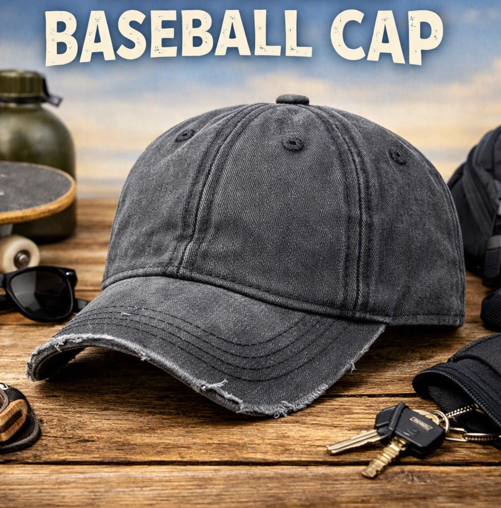 [TEEN-CAP-001] Teens Vintage Washed Baseball Cap